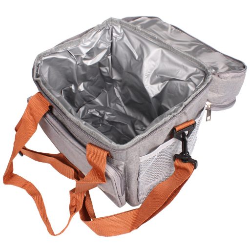 Camping cooler bag grey packaging 1 pc