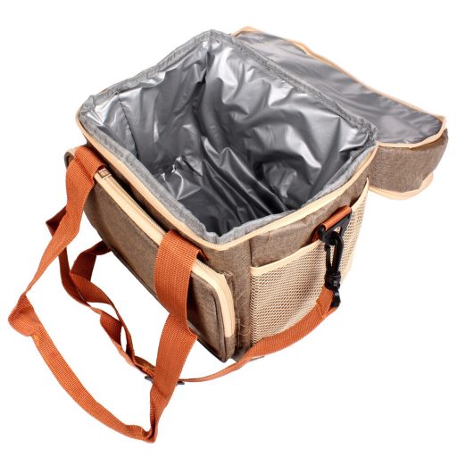 Camping cooler bag coffee brown packaging 1 pc