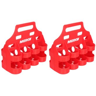   Bottle Carrier 8 set of two carrying racks for bottles red packaging 1 set