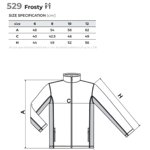 ČJF Frosty dětský fleece navy clothing size 146