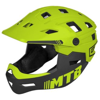   Scudo children's downhill bike helmet lime clothing size XS-S