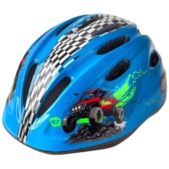 Rebel bike helmet for kids blue-red clothing size XS-S