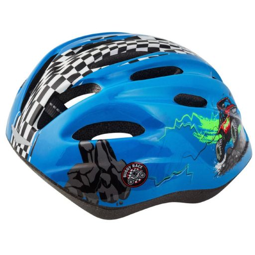 Rebel bike helmet for kids blue-red clothing size XS-S