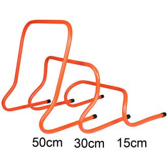 Classic plastic hurdler orange height/width 15 cm