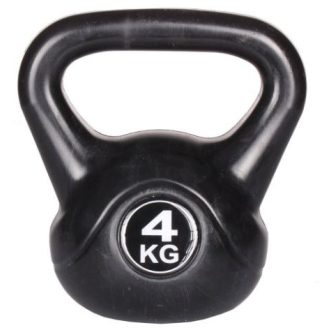 Cross Kettlebell, műanyag, cement töltéssel, 4 kg