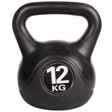 Cross Kettlebell, műanyag, cement töltéssel, 12 kg