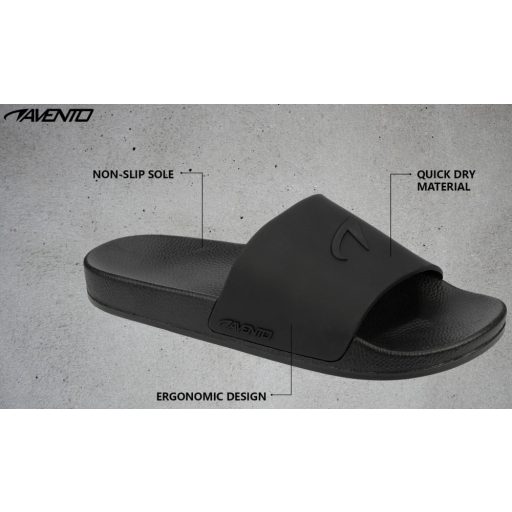 Avento Sport Slides Unisex papucs, fekete