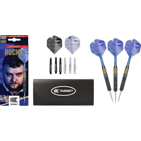 Dart szett steel Target Josh Rock 22g, réztestű, brass