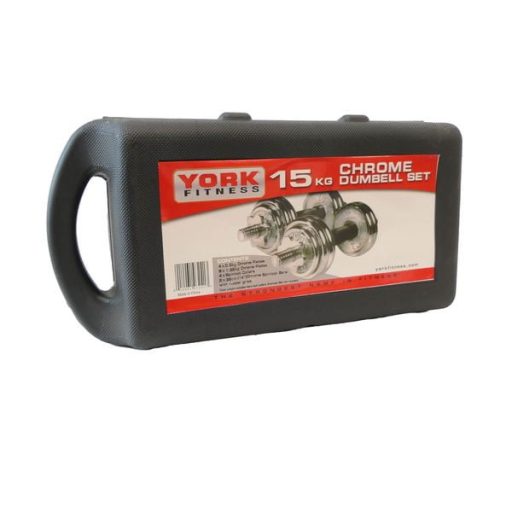 Egykezes súlyzó készlet, 20kg, tárolólódobozzal