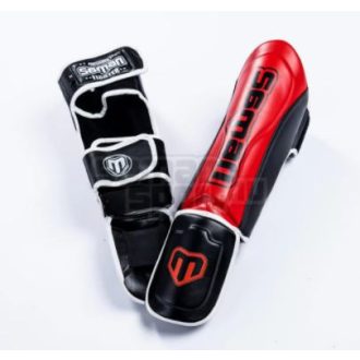   Thai lábszárvédő, Saman, Colours 1985, műbőr, piros/fekete