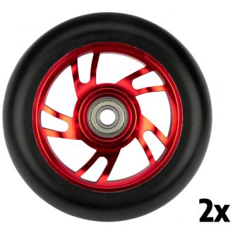 Black Dragon piros stunt roller kerék, 100 mm