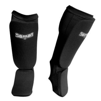   Lábfejes lábszárvédő, elasztikus, szivacs betéttel, fekete