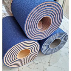 Yoga Mat , jóga matrac, TPE, 6mm, 2 színű, C27