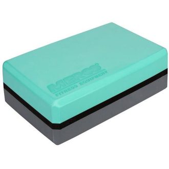 Merco jóga tégla, Yoga Block Duo, zöld-antracit, 7,5 cm