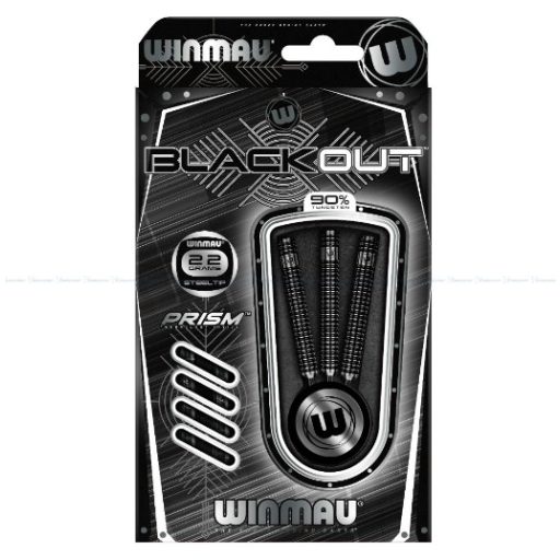 Winmau steel BLACK OUT Dart szett 90% wolfram 22 g
