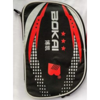 Bokai ping-pong ütő tok, fekete-fehér-piros