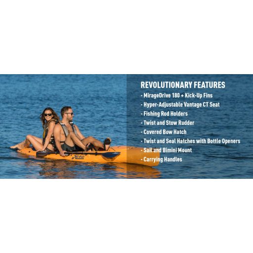 Hobie Mirage Revolution 13 kajak pedál hajtással