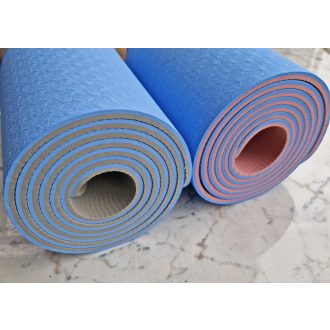 Yoga Mat , jóga matrac, TPE, 6mm, 2 színű, C34