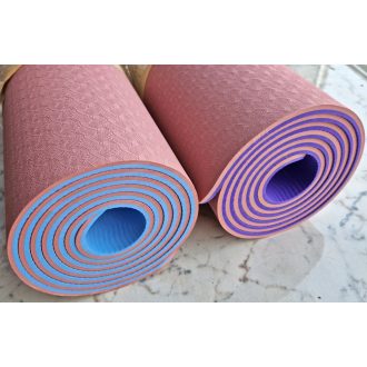 Yoga Mat , jóga matrac, TPE, 6mm, 2 színű, C28