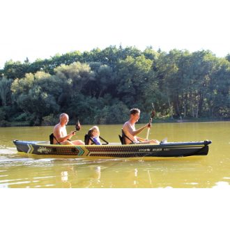   SeaSide Stone River 480, háromszemélyes felfújható kajak, Bemutató hajó