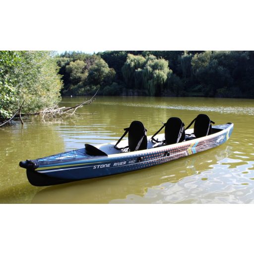 SeaSide Stone River 480, háromszemélyes felfújható kajak, Bemutató hajó