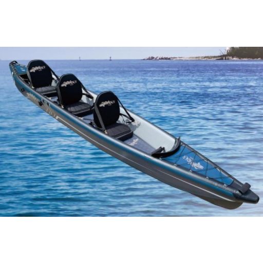SeaSide Stone River 480, háromszemélyes felfújható kajak, Bemutató hajó