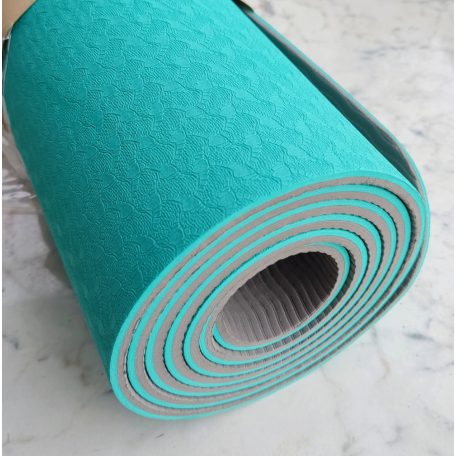 Yoga Mat , jóga matrac, TPE, 6mm, 2 színű, C13