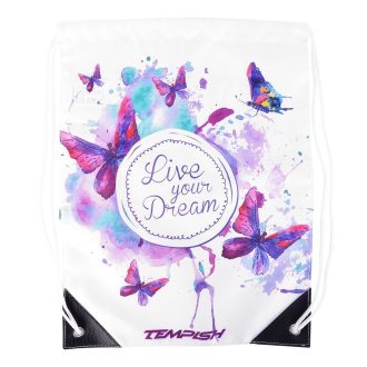 Tempish tornazsák, lila-fehér