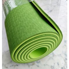 Yoga Mat , jóga matrac, TPE, 6mm, 2 színű, C1