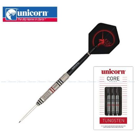 Unicorn Core Plus Tungsten 80% wolfram steel darts készlet - 23 g