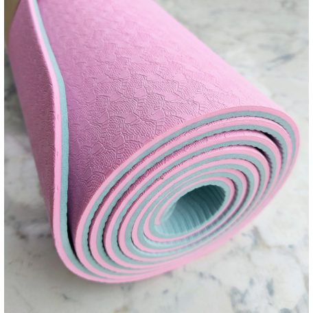 Yoga Mat , jóga matrac, TPE, 6mm, 2 színű, C17
