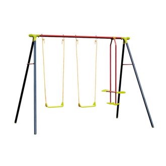 Háromüléses kerti gyerekhinta