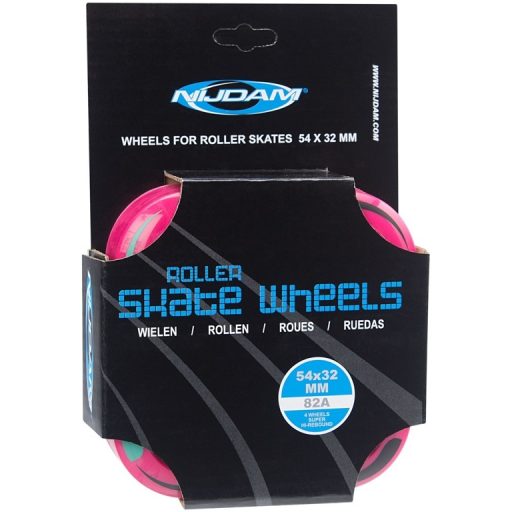 Retro görkorcsolya kerék szett, pink 4db