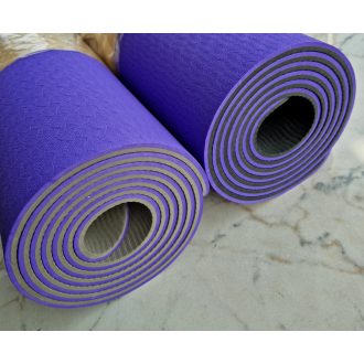 Yoga Mat , jóga matrac, TPE, 6mm, 2 színű, C23