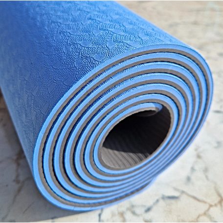 Yoga Mat , jóga matrac, TPE, 6mm, 2 színű, C19