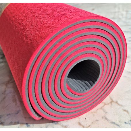 Yoga Mat , jóga matrac, TPE, 6mm, 2 színű, C30