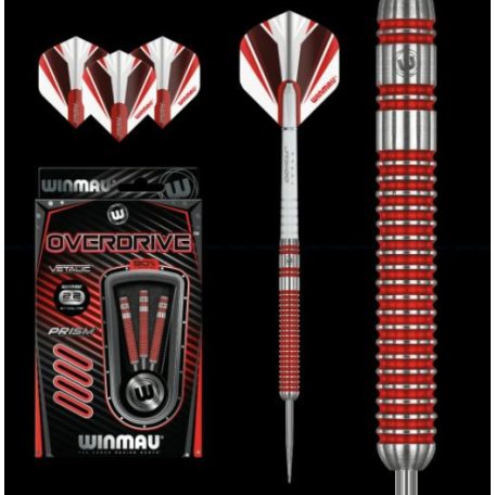 Winmau steel Overdrive Dart szett 90% wolfram 23g