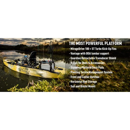 Hobie Mirage Pro Angler 14 horgászkajak pedál hajtással