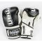 Boxkesztyű, Saman, Colours 1985, műbőr, fekete/fehér, 10 oz méret