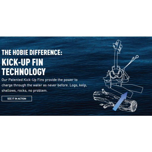 Hobie Mirage Outback horgászkajak pedál hajtással