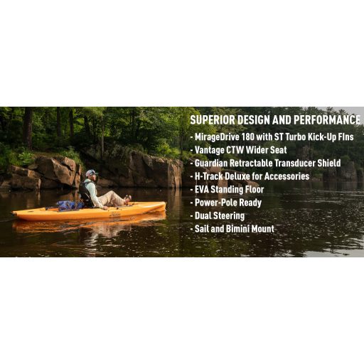 Hobie Mirage Outback horgászkajak pedál hajtással