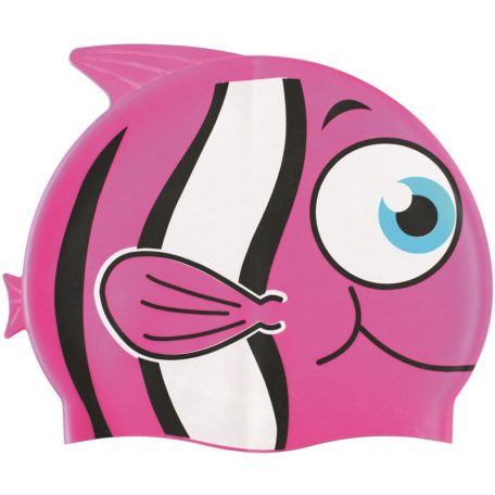 Pink Nemo gyerek szilikon úszósapka