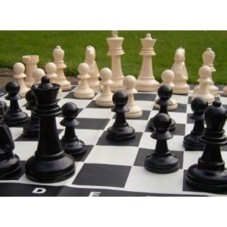 Kültéri sakk készlet 92x92 cm táblával