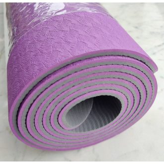 Yoga Mat , jóga matrac, TPE, 6mm, 2 színű, C4