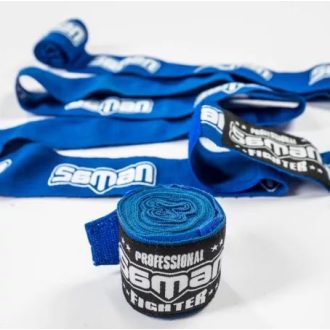 Saman bandázs, rugalmas , kék-fehér,  350 cm