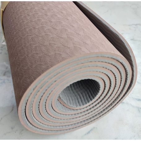 Yoga Mat , jóga matrac, TPE, 6mm, 2 színű, C12