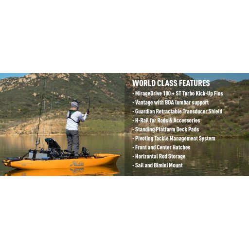 Hobie Mirage Pro Angler 12 horgászkajak pedál hajtással