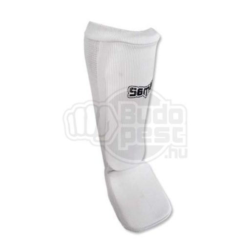 Lábfejes lábszárvédő, elasztikus, szivacs betéttel, fehér