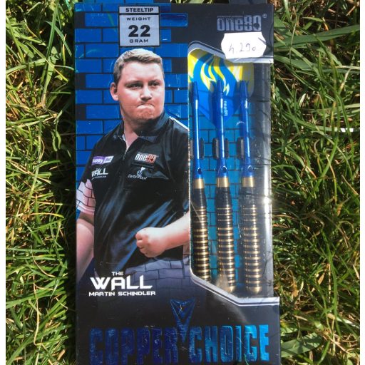 ONE80 steel Martin Schindler 22g BRASS darts szett