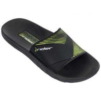 Rider Montreal II férfi papucs, fekete-zöld, 82325-21675